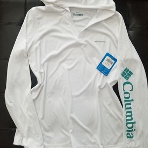 ❗Columbia White Rapid Creek V-Neck Hoodie Large❗